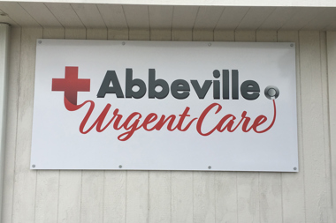 Abbeville Urgent Care Sign 